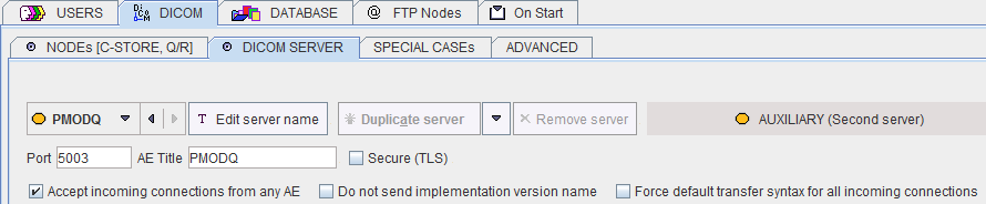 DICOM Query Loader Configuration