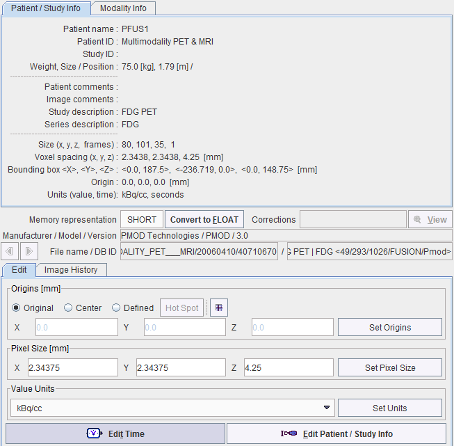 Study Information Dialog