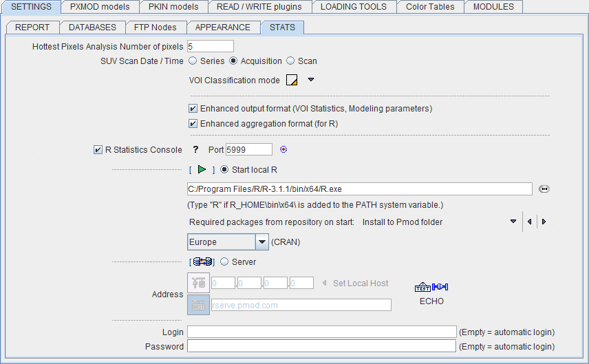 Config STAT interface