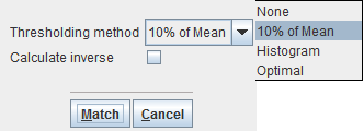 Matching Dialog Principal Axes